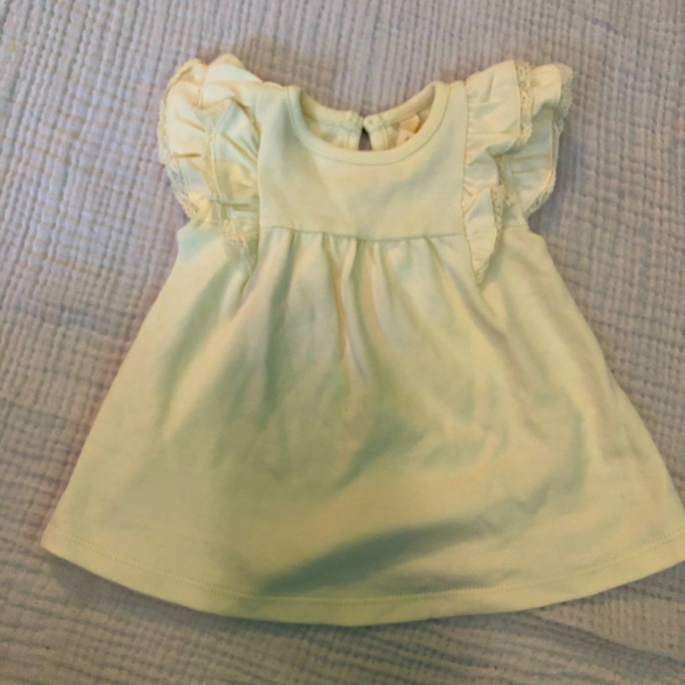 Ivory Quincy Mae short sleeve flutter dress